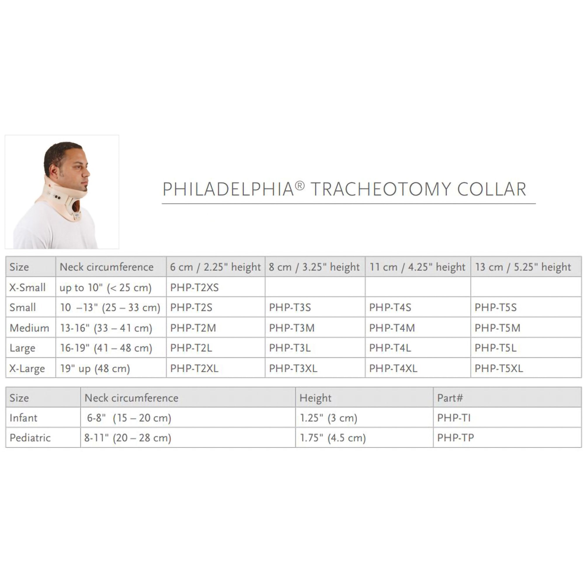 Rigid Cervical Collar Ossur® Philadelphia® Preformed Adult Medium Two-Piece / Trachea Opening 3-1/4 Inch Height 13 to 16 Inch Neck Circumference - image 7
