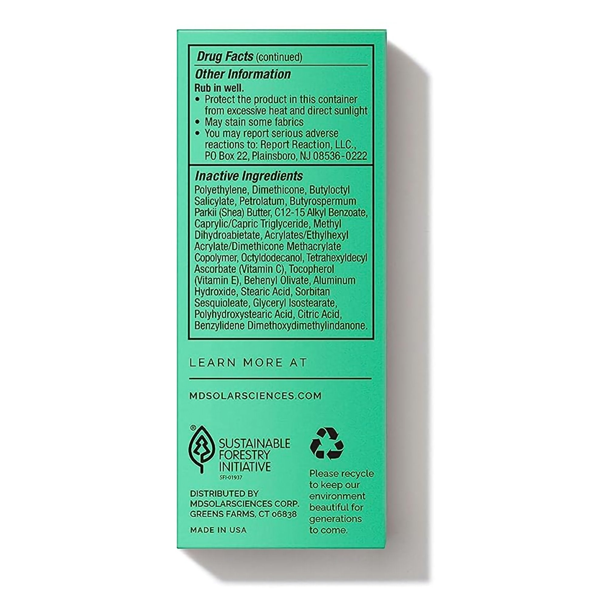 Sunscreen MDSolarsciences™ KidStick SPF 40 Stick 0.6 oz. Tottle Bottle - image 3