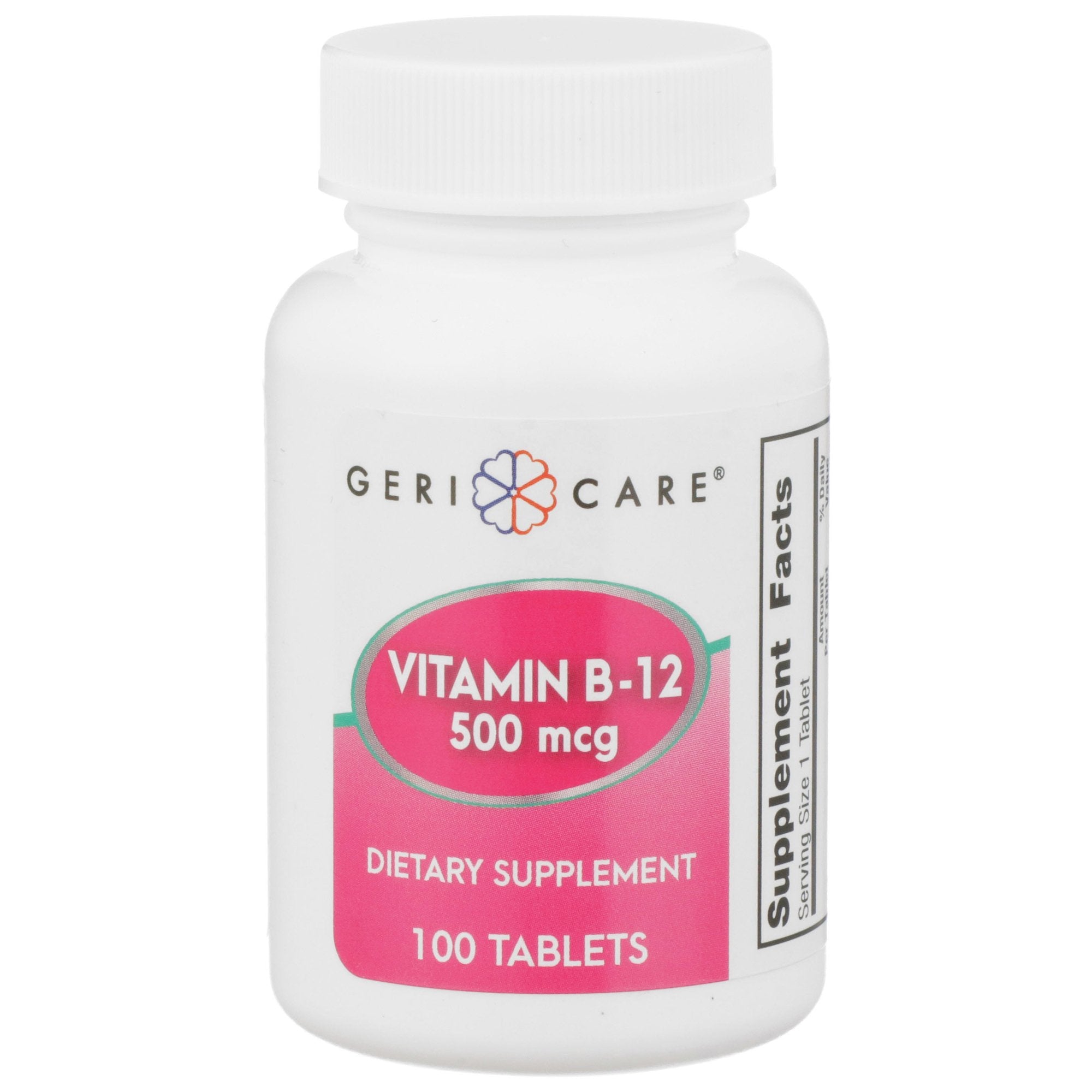 Vitamin Supplement Geri-Care® Vitamin B12 500 mcg Strength Tablet 100 per Bottle - image 5