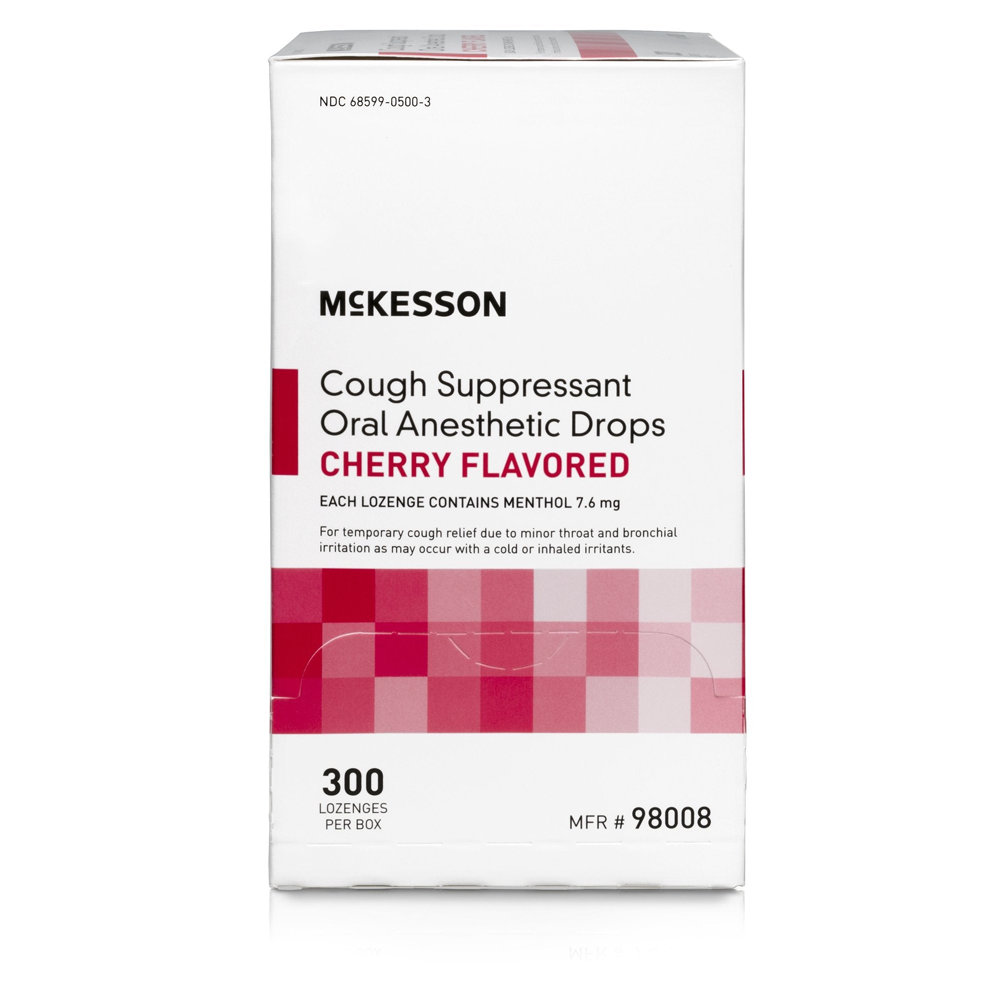 Cold and Cough Relief McKesson Brand 7.6 mg Strength Lozenge 300 per Box - image 2