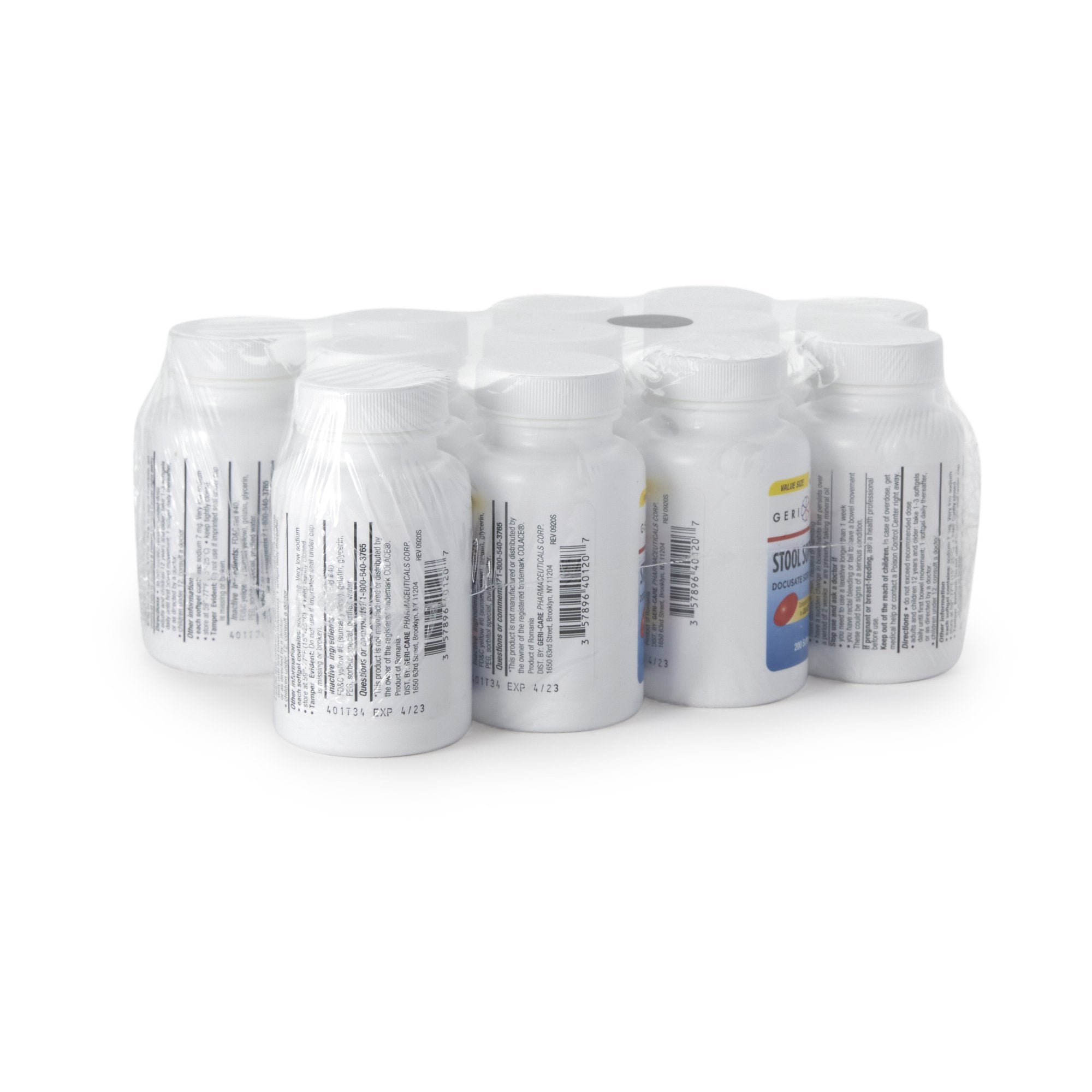 Stool Softener Geri-Care® Softgel 200 per Bottle 100 mg Strength Docusate Sodium - image 5