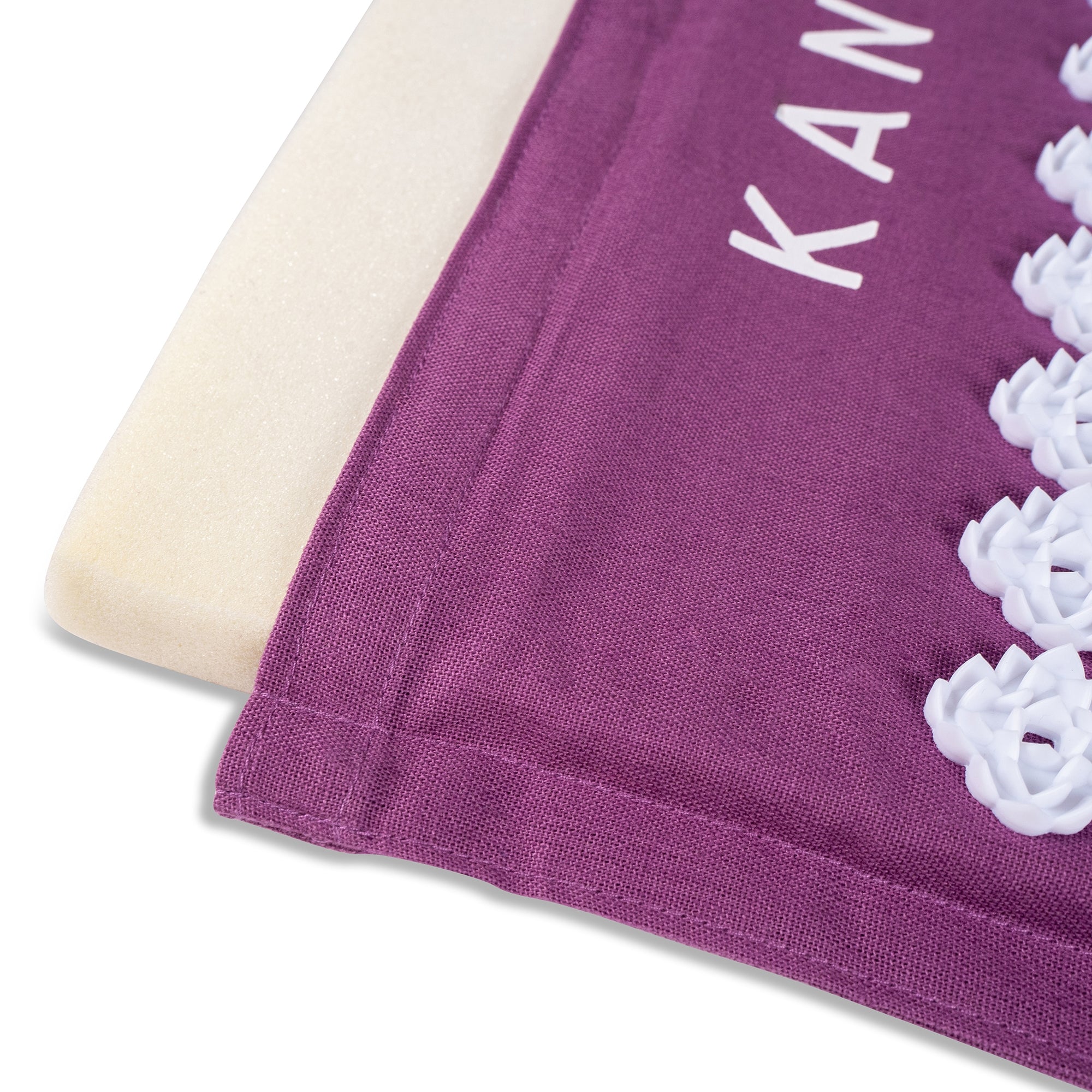 Kanjo Acupressure Mat Set Amethyst Cotton Linen Blend / Plastic Mat: 17 X 28 Inch / Pillow: 6 X 14 Inch - image 4