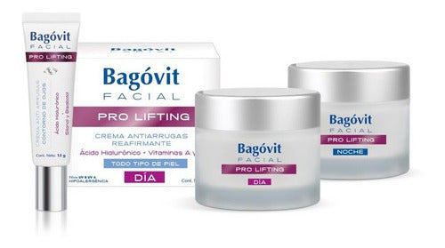 Bagóvit Pro Lifting Combo: Day/Night/Eye Creams - Reduce Wrinkles, Rejuvenate Skin!