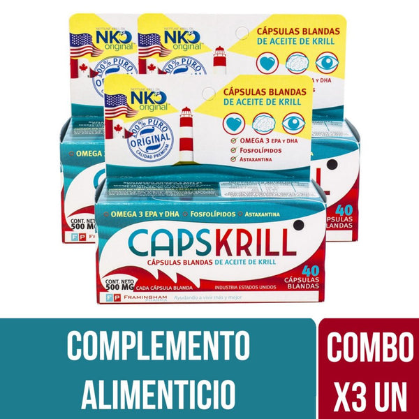 Capskrill® Krill Oil Supplement - 1 Soft Capsule/Day, Rich in Omega 3, EPA & DHA, Phospholipids & Astaxantine - Certified by Friend of the Sea
