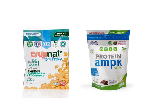 CRUJINAT BITE PROTEIN - Plant-Based Protein Snack, 56 Cal/Serv, High Protein & Nutrients, Vegan, Cooking.