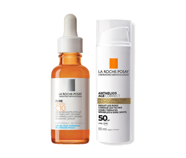 La Roche-Posay Pure Vitamin C10 Serum (1.01oz) - Reduce Wrinkles, Even Skin Tone, Restore Luminosity