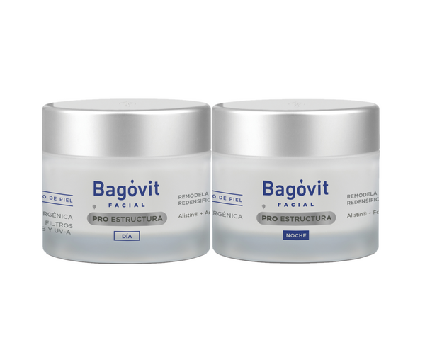 Bagovit Pro Structure Combo 2x50ml Day & Night Cream, Anti-Aging, Hydration & Protection.