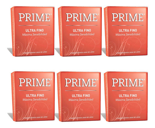 Prime Latex Condoms - Max Sensitivity 3x6 Pack - Get Pleasure & Safety!