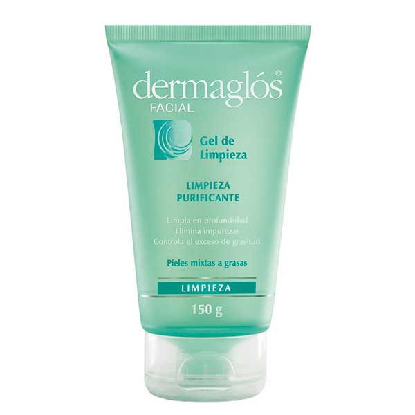 Dermaglós Complete Routine for Mixed Skins to Fats - Purifying Cleaning Gel, Decongestive Moisturizing Tonic, Protective Cream with FPS30 & Hydration Gel - Keep Skin Healthy & Hydrated!