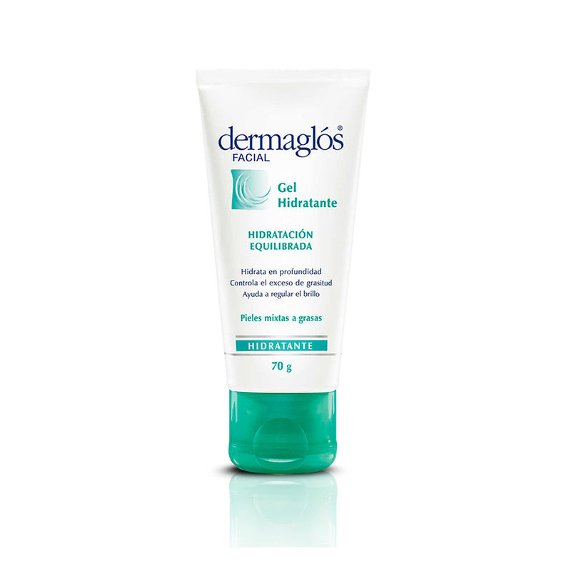 Dermaglós Complete Routine for Mixed Skins to Fats - Purifying Cleaning Gel, Decongestive Moisturizing Tonic, Protective Cream with FPS30 & Hydration Gel - Keep Skin Healthy & Hydrated!