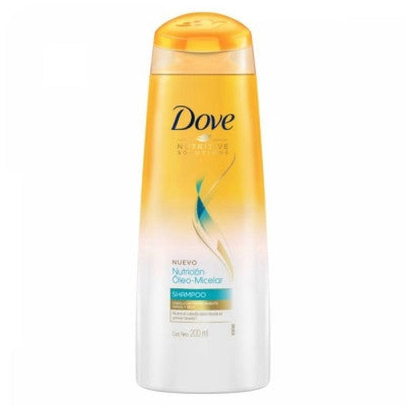 Dove Nutrition Shampoo Micellar Oil (200ml/6.76fl oz) - Repair Dry & Brittle Hair, Non-Greasy Formula, Suitable for All Hair Types.