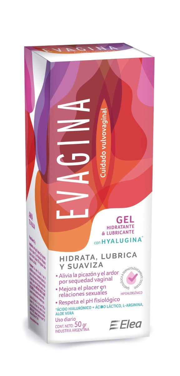 Evagina Intimate Moisturizing and Lubricant Gel: Hypoallergenic, Non-Staining, Non-Greasy, pH Balanced, Fragrance-Free, Paraben-Free, Silicone-Free, Water-Based, Long-Lasting & Non-Irritating (50ml/1.69fl Oz)
