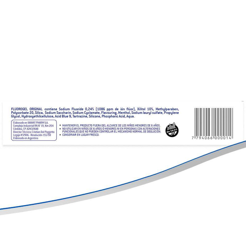 Fluorogel Original Mint Fluoride Dental Gel (60gr/2.02oz) - Strengthen Enamel & Prevent Cavities