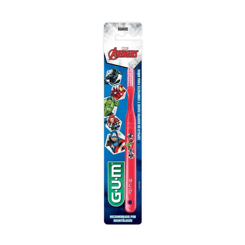 Gum Soft Children's Toothbrush Avengers Design - 1 Unit - BPA-free, Ergonomic & Non-Slip Grip