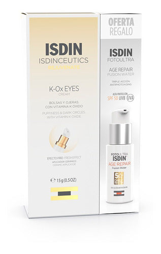 K-Ox Eyes Eye Contour Cream, 1.7 Oz + Age Repair Water 25ml Gift! Reduces Bags, Lightens Circles & Restores Elasticity