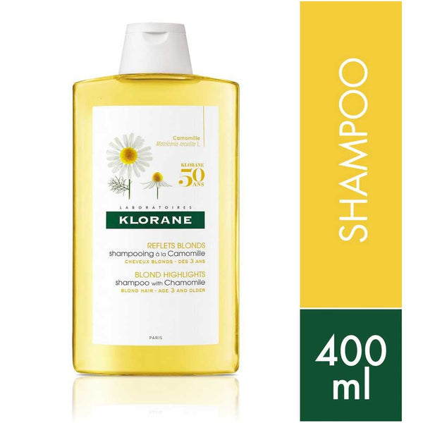 Klorane Chamomile Shampoo (400Ml / 13.52Fl Oz) - Revive Highlighted Hair, Soften and Enhance Color, Paraben & Silicone Free.