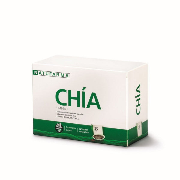Natufarma Chia Omega 3 1000Mg: 30 Tablets for High-Potency EPA & DHA, Non-GMO, Gluten & Soy Free, Dairy Free, Vegetarian Friendly.