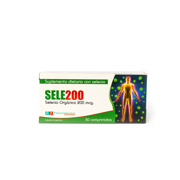 SELE200 Organic Selenium Tablets 200mcg/Gluten-Free/Safe