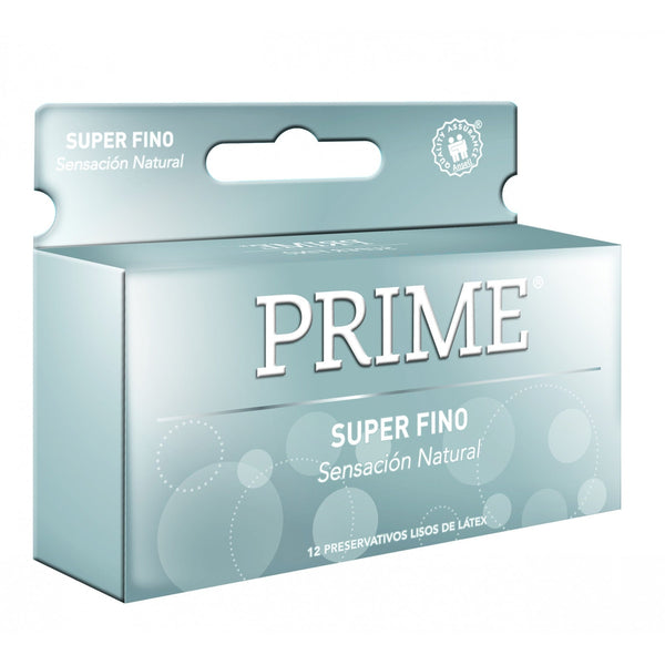 Prime Super Fine Latex Condoms for Maximum Sensitivity and Comfort 12 Units