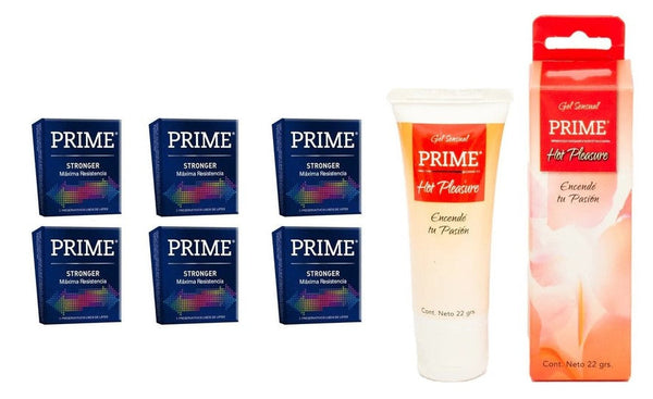 Prime Stronger 18pk Latex Condoms w/Double Lubrication (56mm, Pressure & Volume Tested).