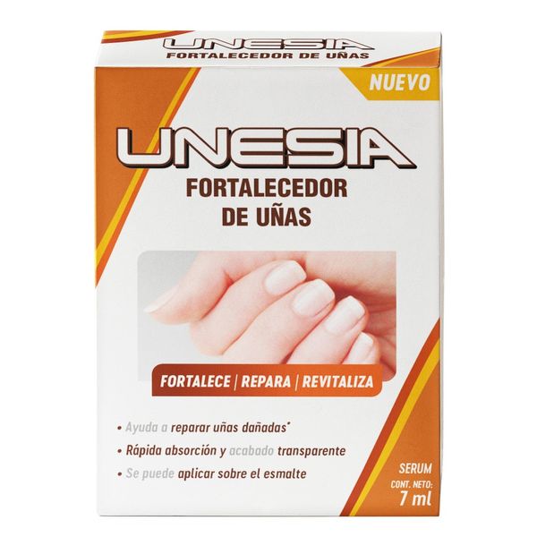 Unesia Nail Strengthening Serum | Natural Ingredients, Non-Toxic, Hypoallergenic | Prevents Breakage & Splitting, Repairs & Strengthens Weak & Brittle Nails | Suitable for all Types & Vegans 7Ml / 0.23Fl Oz