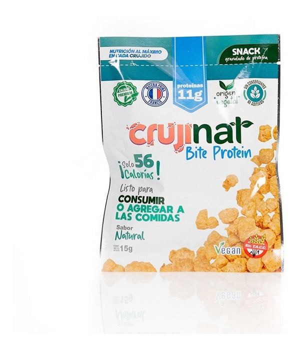 Crujinat BITE PROTEIN - 15g Ready-to-Eat Snack, 56 Cal, 5 Key Features!