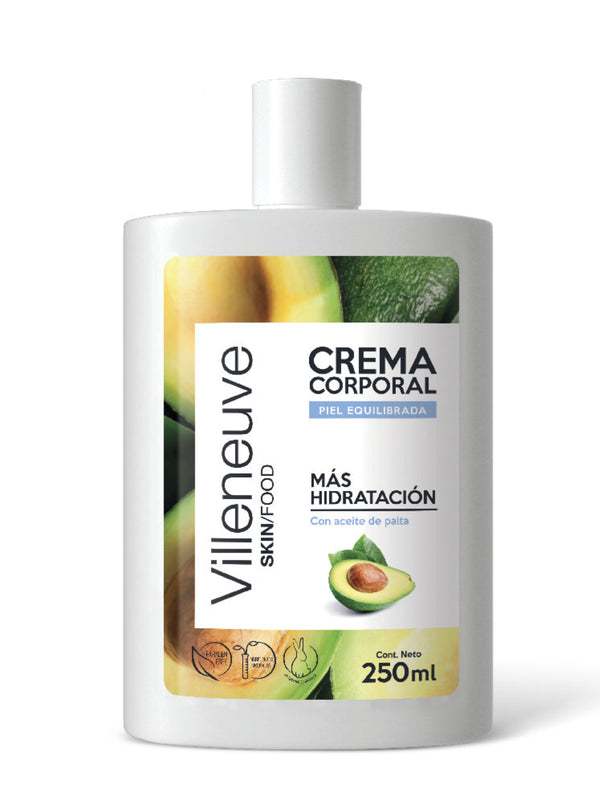 Villeneuve Balanced Skin Body Cream: Moisturizing, Non-Greasy, Fragrance-Free, Hypoallergenic, Non-Comedogenic, Anti-Aging, Vitamin-Enriched, Paraben-Free, Cruelty-Free & Sulfate-Free (250Ml / 8.45Fl Oz)