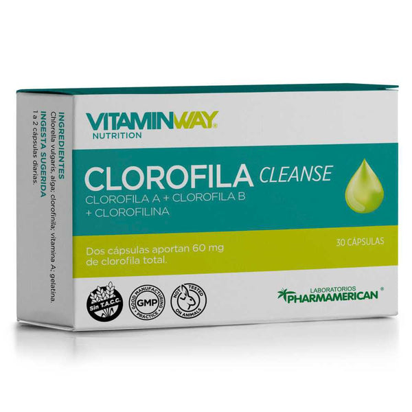 Vitamin Way Chlorophyll Cleanse Supplement (30 Tablets Ea.): Gluten-Free, TACC-Free, Supports Intestinal Health & Overall Wellness 30 Tablets Ea.