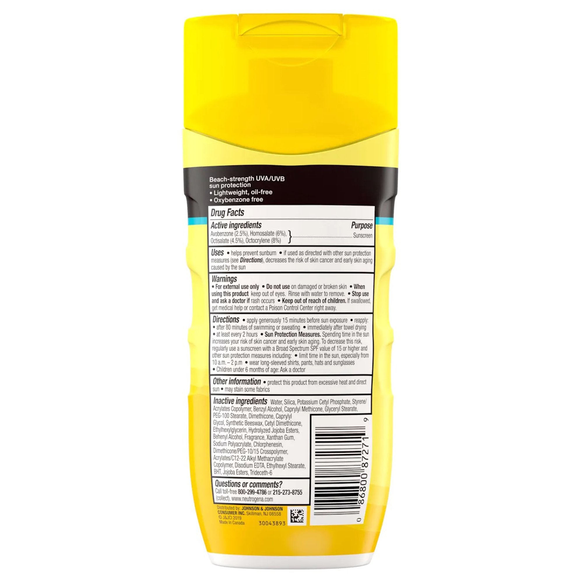 Sunscreen Neutrogena® Beach Defense®Water + Sun Protection SPF 30 Lotion 6.7 oz. Bottle - image 2