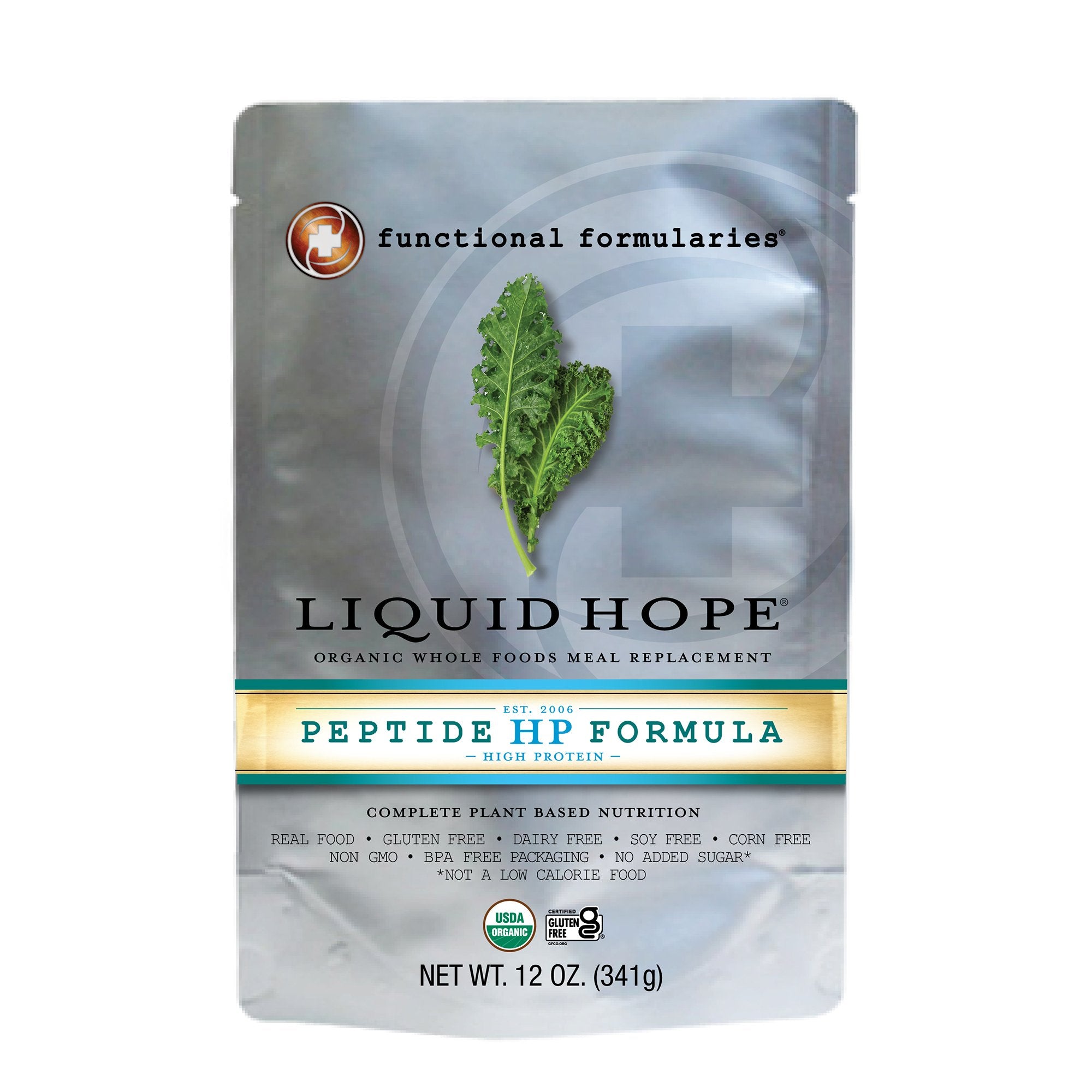 Oral Supplement Liquid Hope® Peptide HP Formula Unflavored Liquid 12 oz. Pouch