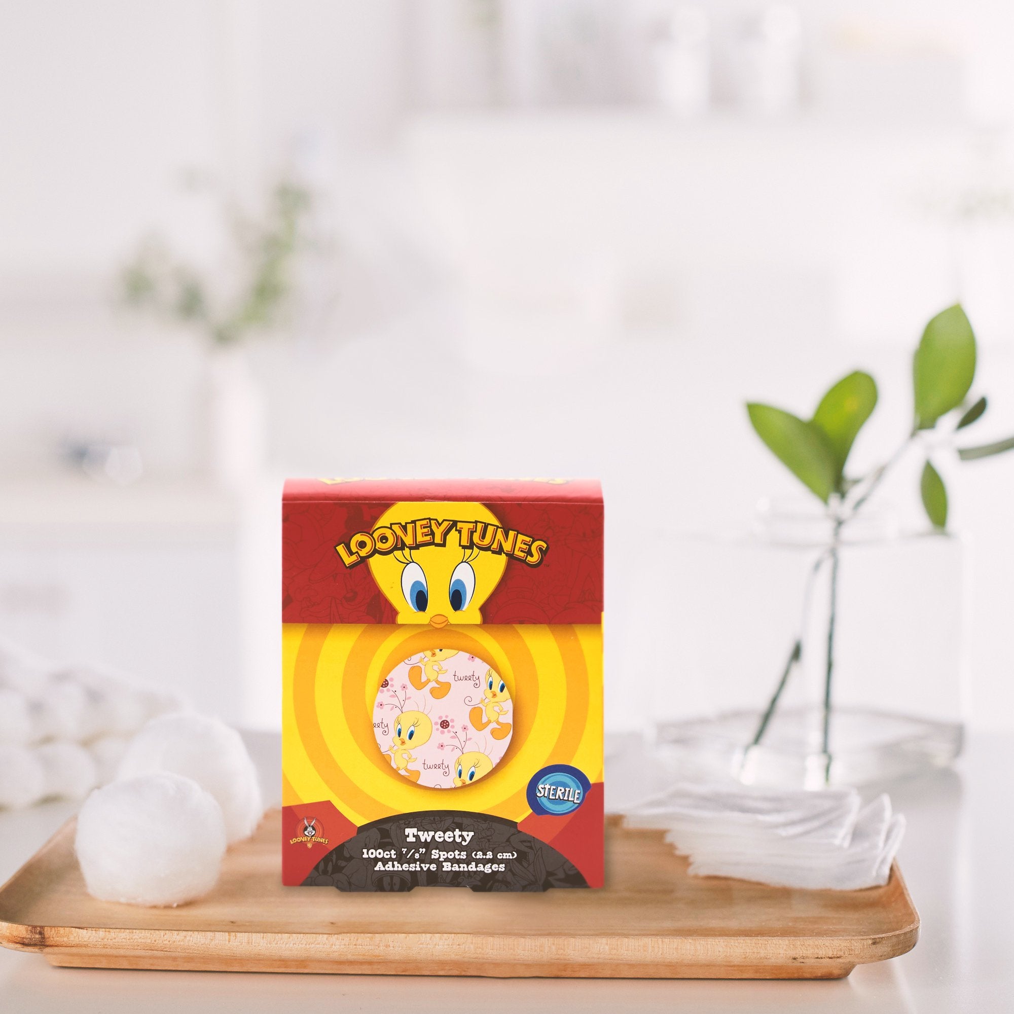 Adhesive Spot Bandage Looney Tunes™ Plastic Kid Design (Tweety) 7/8 Inch Diameter Sterile - image 6