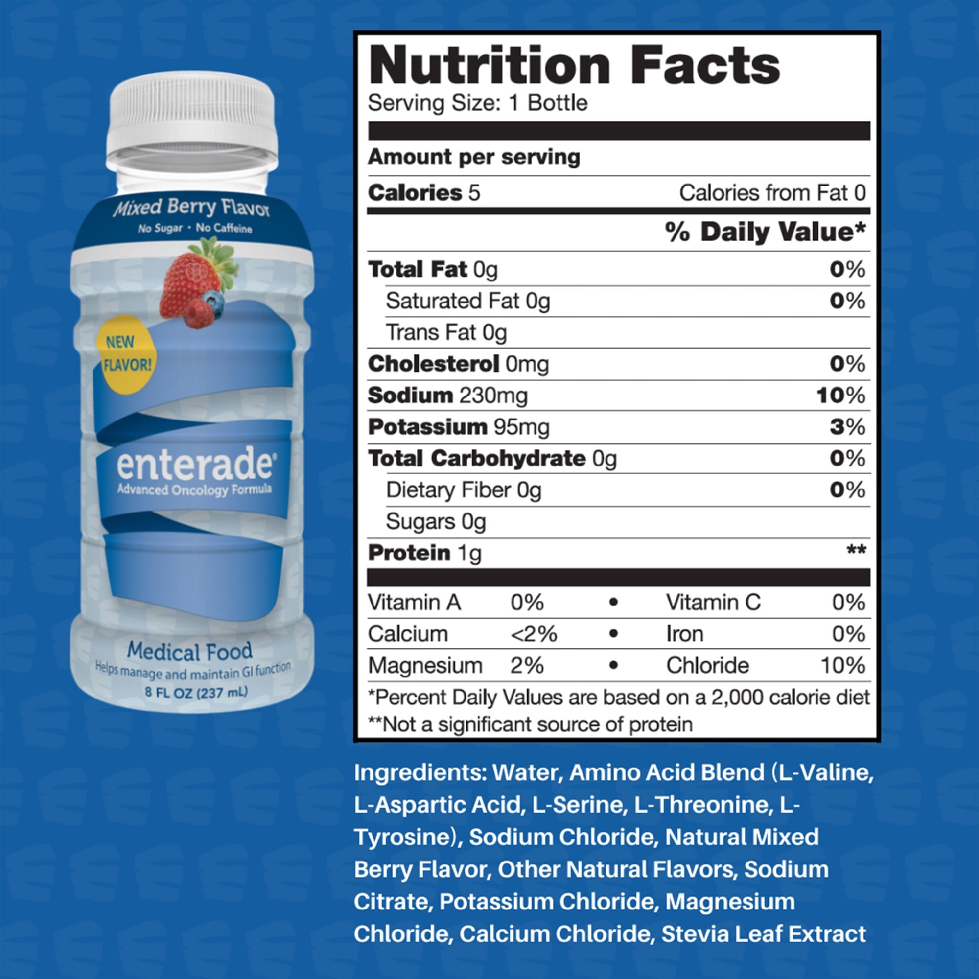 Oral Supplement enterade® Advanced Oncology Mixed Berry Flavor Liquid 8 oz. Bottle - image 2