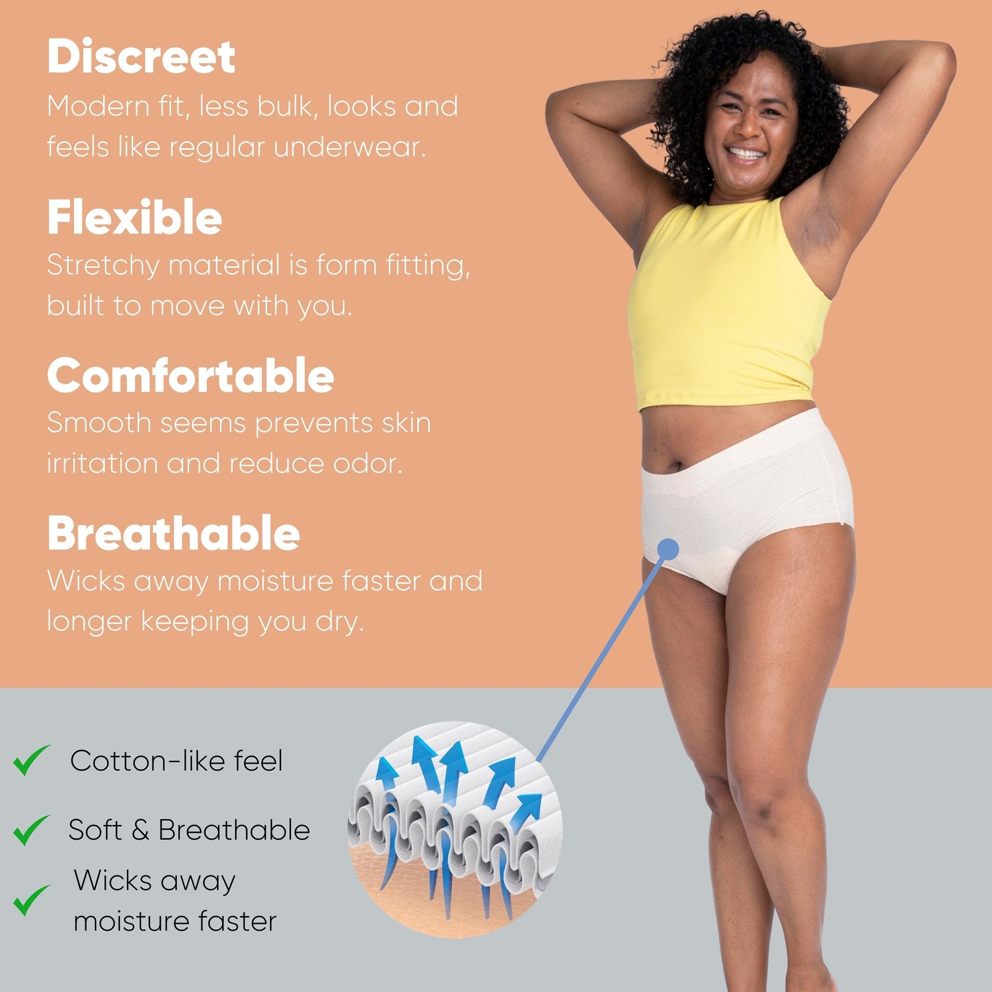 Absorbent Underwear Nexwear Pull On Adult X-Large Female Disposable Moderate Absorbency - image 5