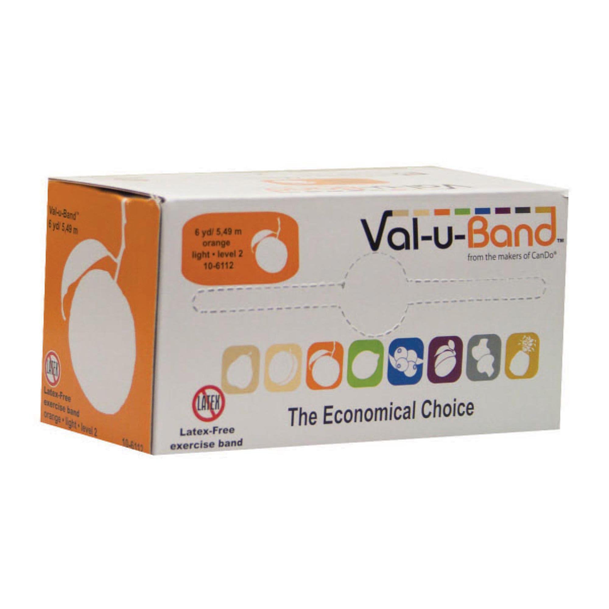Exercise Resistance Band Val-u-Band® Orange 6 Yard Length Level 2 Resistance