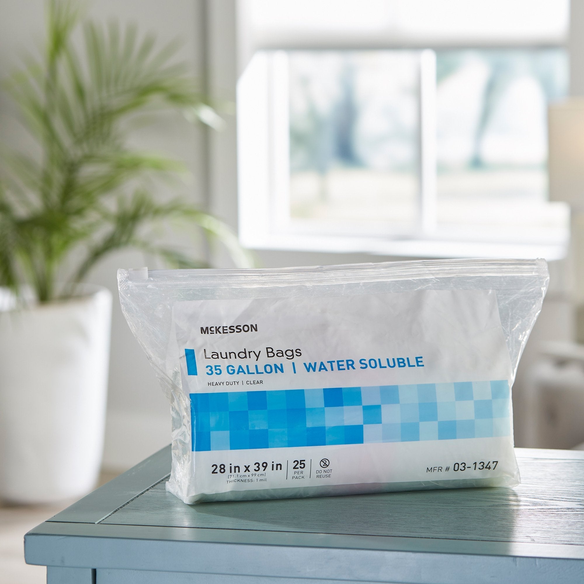 McKesson Water Soluble Laundry Bag, 30-35 gal Capacity (25 Units)