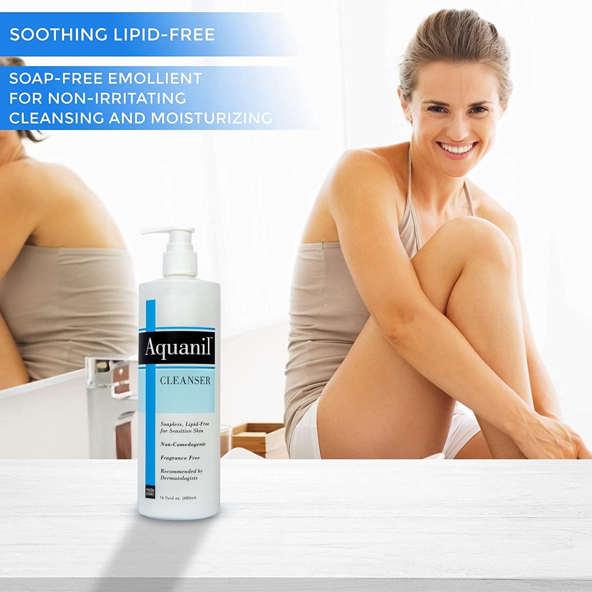 Facial Cleanser Aquanil® Liquid 16 oz. Pump Bottle Unscented - image 2
