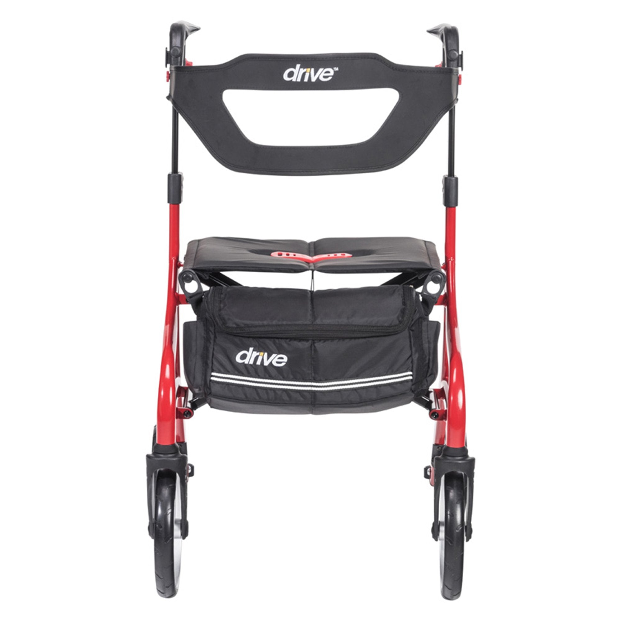 4 Wheel Rollator drive™ Nitro Sprint Red Folding Aluminum Frame - image 2