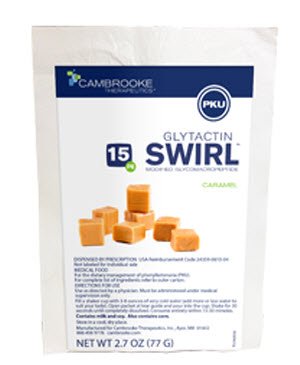 Oral Supplement Glytactin® SWIRL Caramel Flavor Powder 1.6 oz. Individual Packet