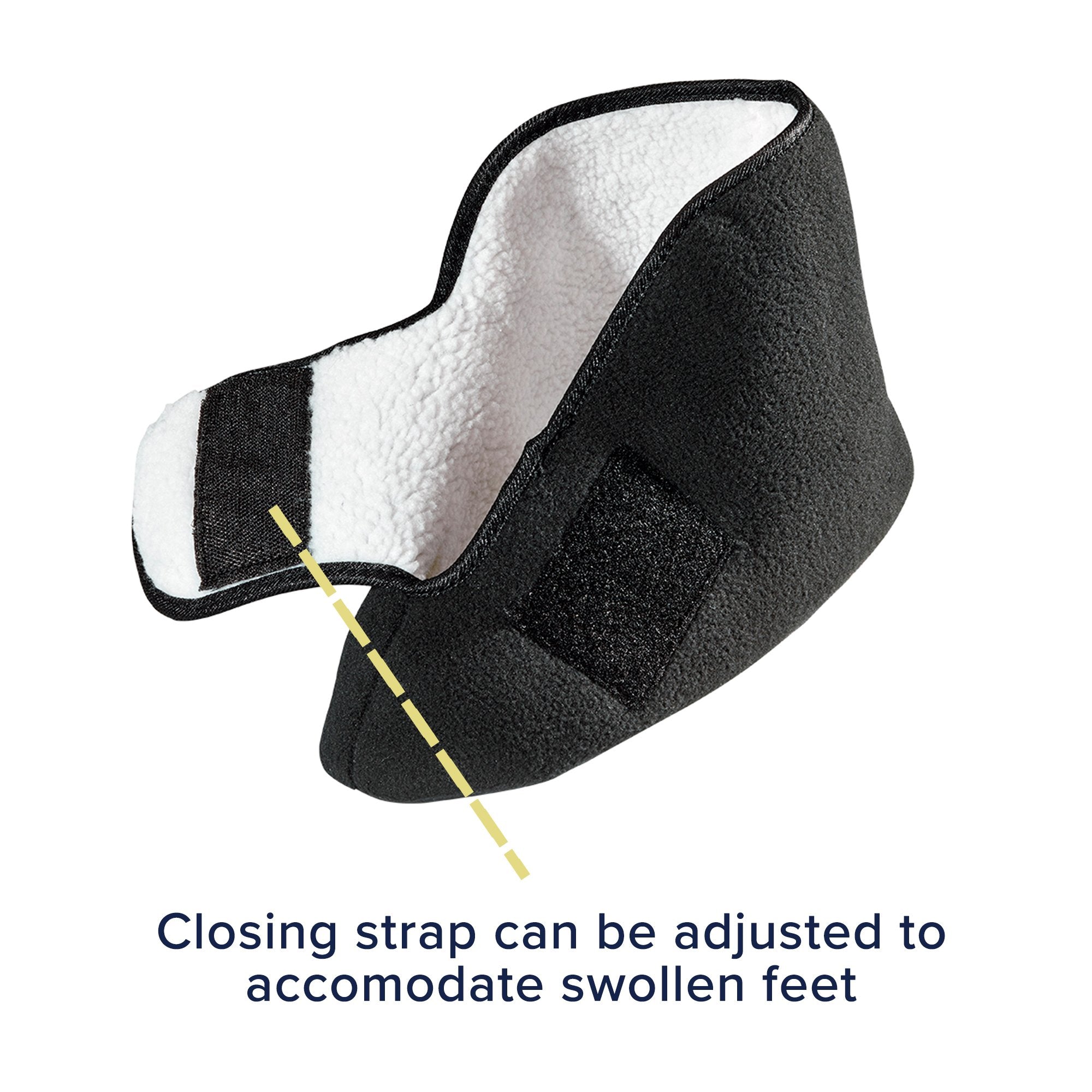 Silverts® Deep and Wide Diabetic Bootie Slippers, Black, 2X-Large (1 Unit)