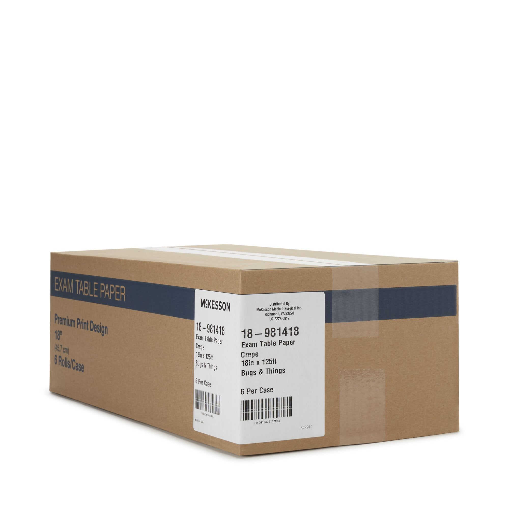 McKesson Crepe Table Paper, 18 Inch x 125 Foot, Print (Bugs and Things) (6 Units)