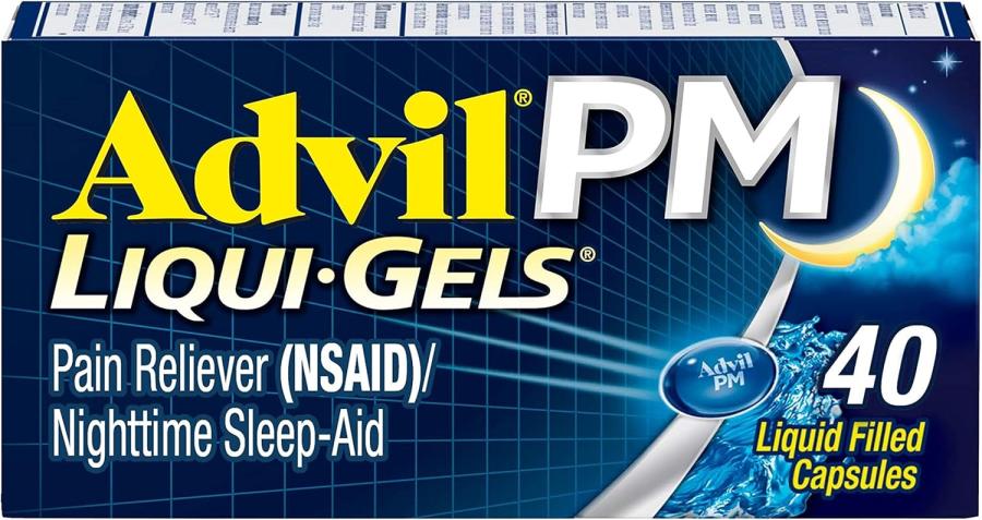 Advil PM Night Time Pain Relief 200 mg - 38 mg Strength Ibuprofen Capsule - Bottle