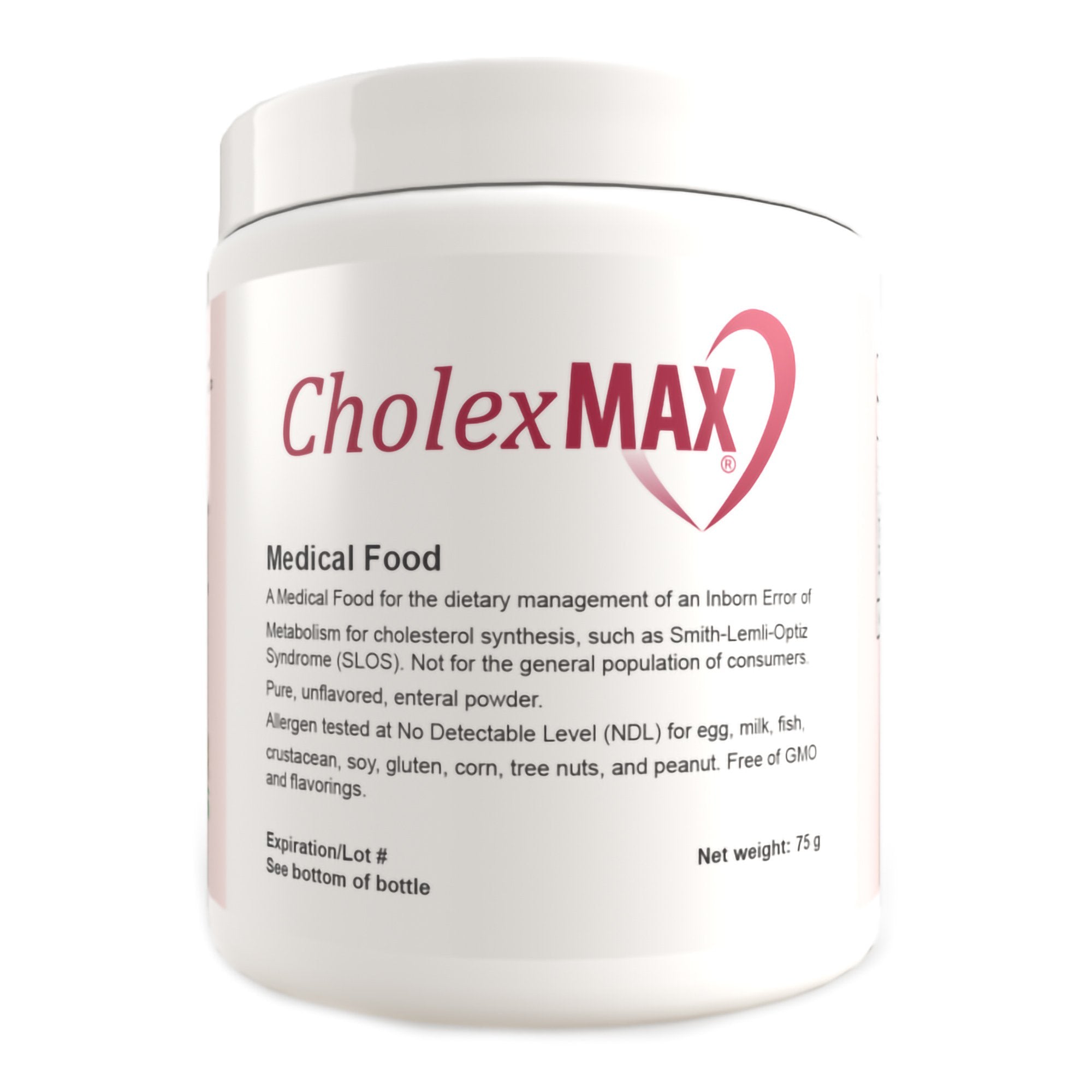 Oral Supplement CholexMAX® Unflavored Powder 75 Gram Jar