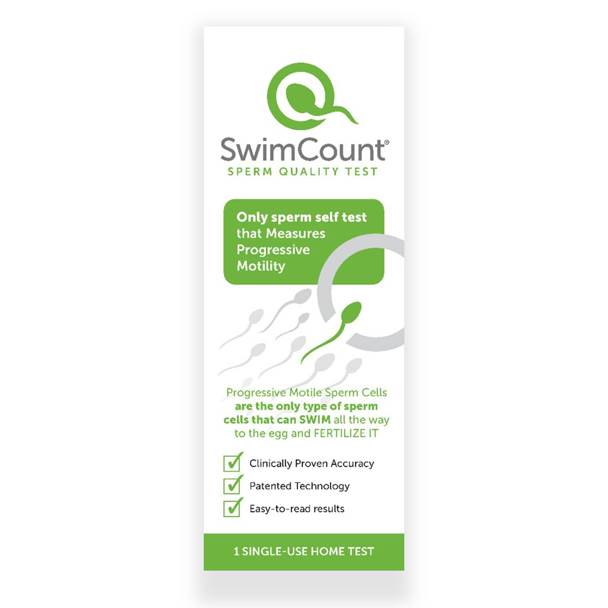 Sexual Health Test Kit SwimCount® Sperm Quality Test Single Test CLIA Waived