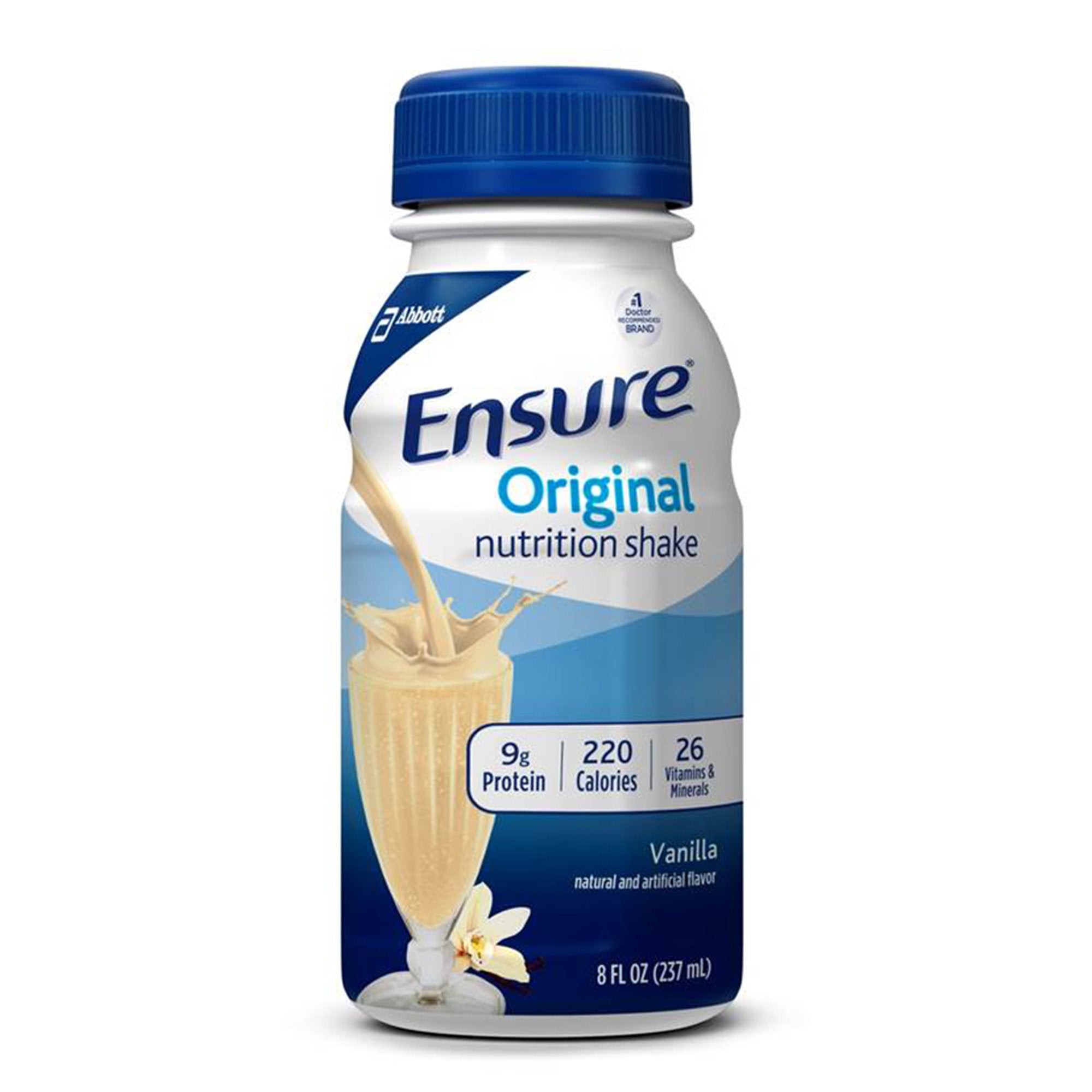 Oral Supplement Ensure® Original Shake Vanilla Flavor Liquid 8 oz. Bottle