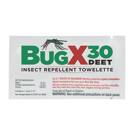 Insect Repellent DEET BugX® 30 Towelette Individual Packet - image 2
