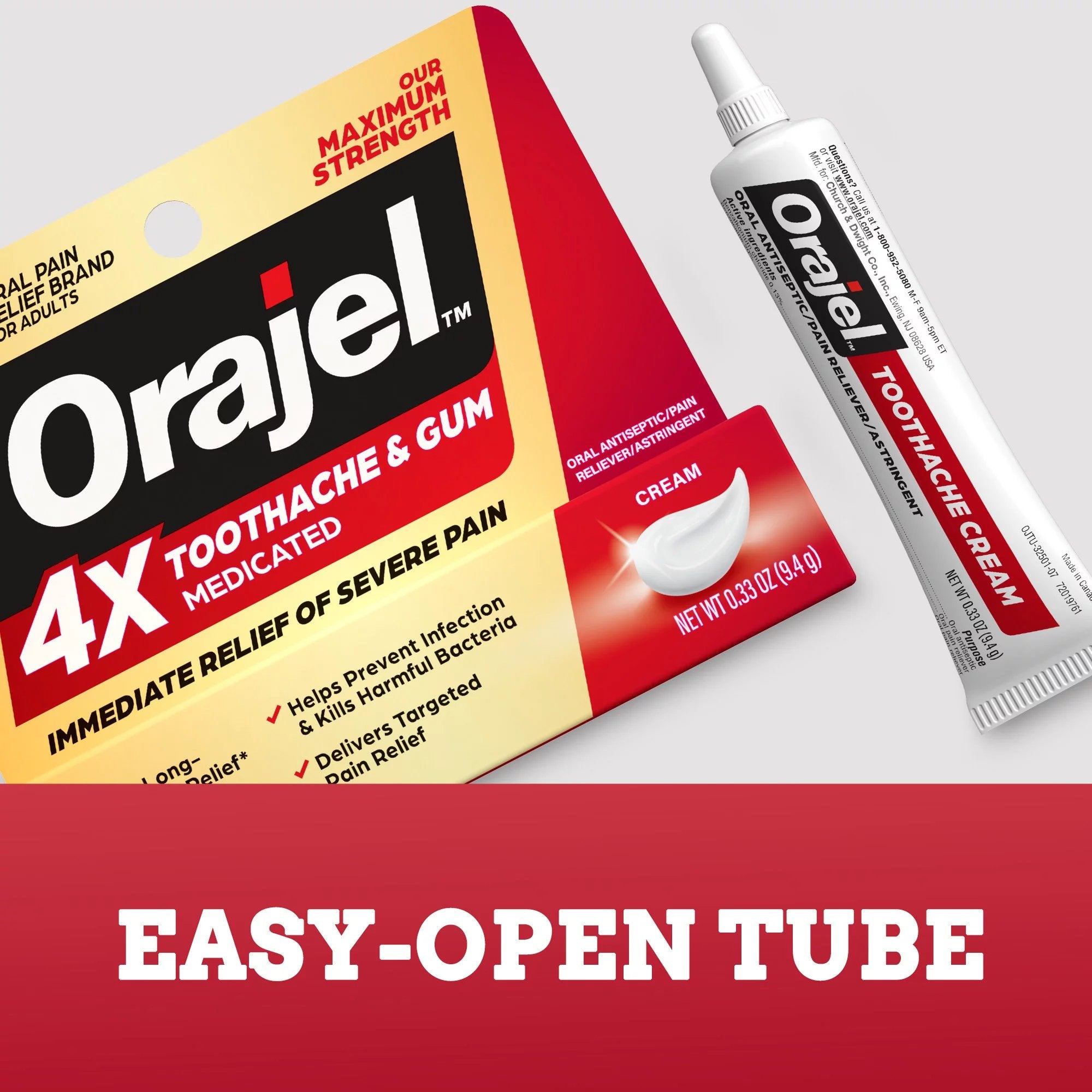 Oral Pain Relief Orajel® 4X Oral Cream - image 7
