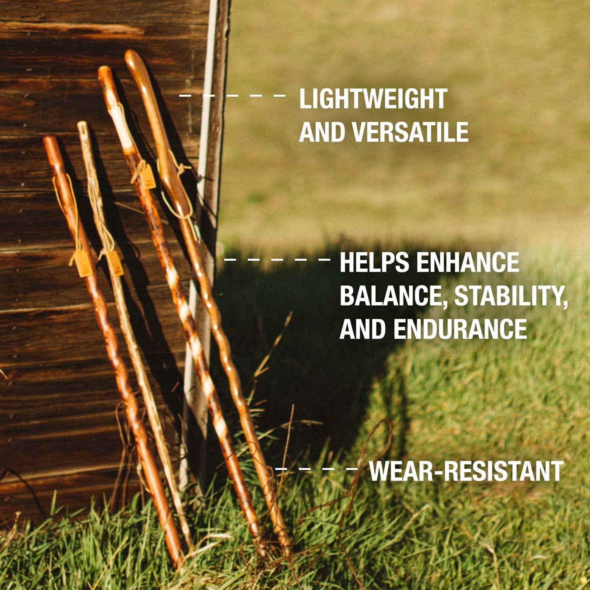 Brazos™ Twisted Cedar Backpacker Handcrafted Walking Stick, 48-Inch (1 Unit)