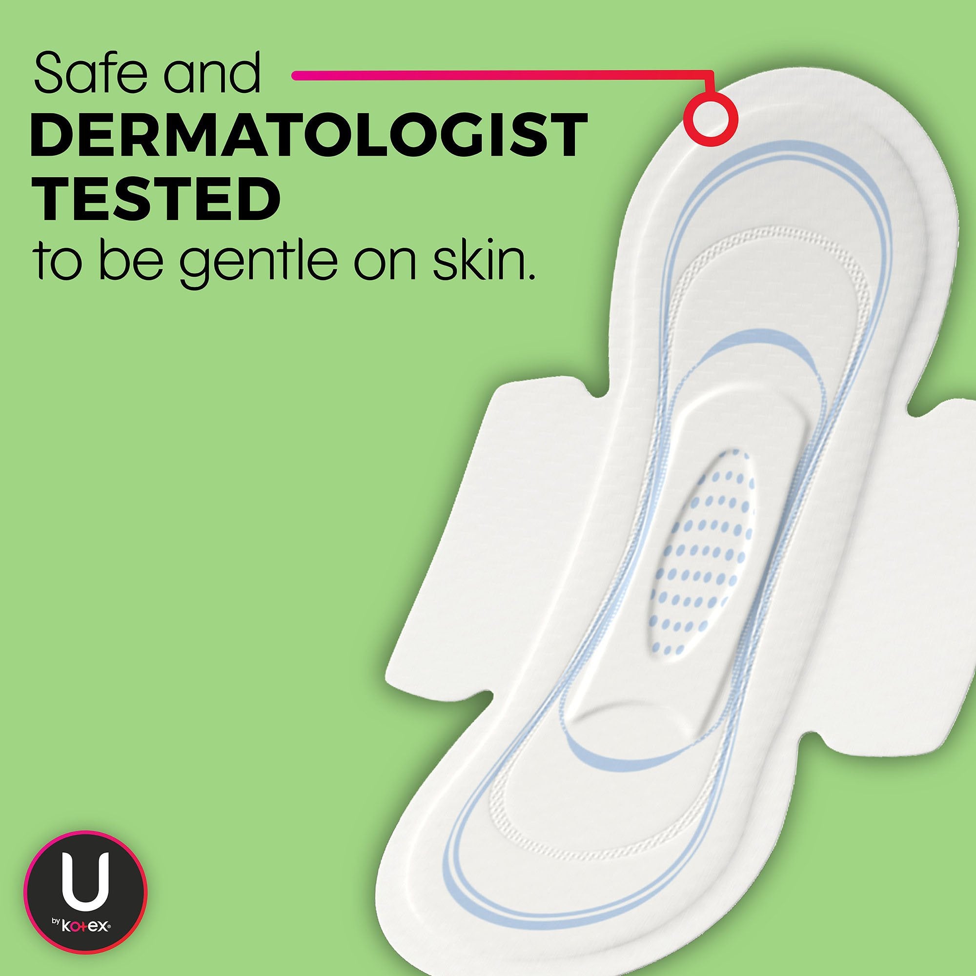 U by Kotex Security Ultra Thin Pads with Wings, Regular Absorbency (36 Units)