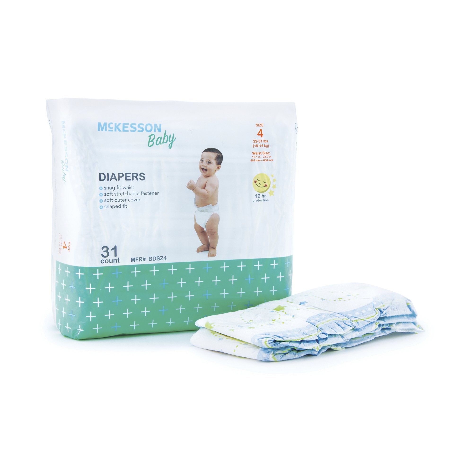 McKesson Baby Diaper, Size 4 (1 Unit)
