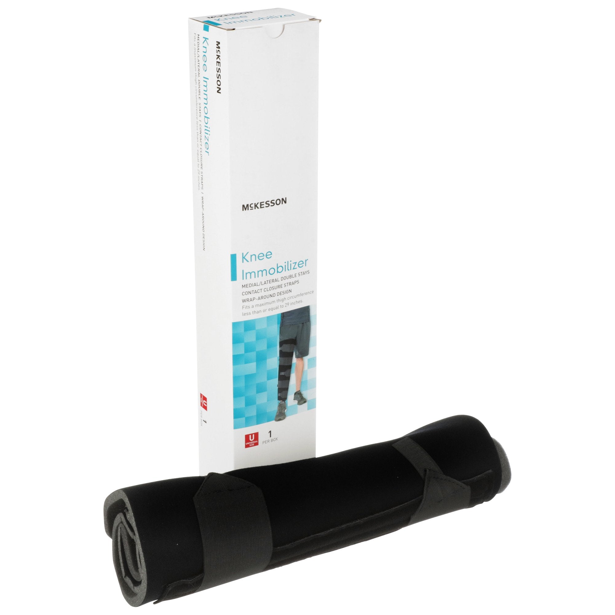 McKesson Knee Immobilizer, 16-Inch Length, One Size Fits Most (1 Unit)